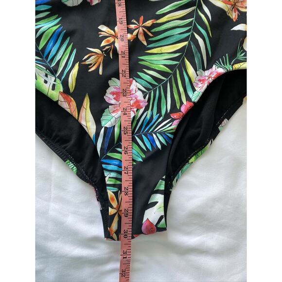 Swimsuits For All One-piece Swimsuit Women Size 18 Floral Stripe - Picture 6 of 10